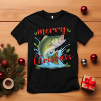 Bass Fish Christmas T Shirt Merry Chrisbass - Wonder Print Shop