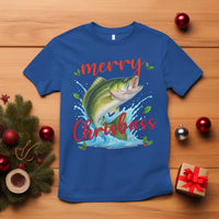 Bass Fish Christmas T Shirt Merry Chrisbass - Wonder Print Shop