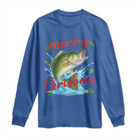 Bass Fish Christmas Long Sleeve Shirt Merry Chrisbass - Wonder Print Shop