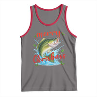 Bass Fish Christmas Tank Top Merry Chrisbass - Wonder Print Shop