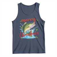 Bass Fish Christmas Tank Top Merry Chrisbass - Wonder Print Shop
