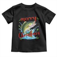Bass Fish Christmas Toddler T Shirt Merry Chrisbass - Wonder Print Shop