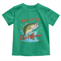 Bass Fish Christmas Toddler T Shirt Merry Chrisbass - Wonder Print Shop