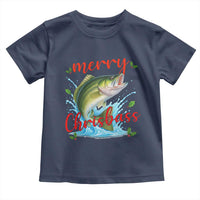 Bass Fish Christmas Toddler T Shirt Merry Chrisbass - Wonder Print Shop