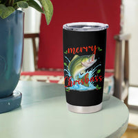 Bass Fish Christmas Tumbler Cup Merry Chrisbass - Wonder Print Shop