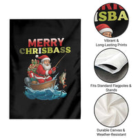 Santa Fishing Christmas Garden Flag Funny Fisherman Merry Chrisbass Xmas - Wonder Print Shop