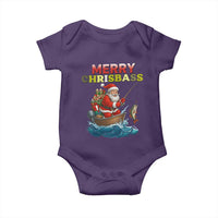 Santa Fishing Christmas Baby Onesie Funny Fisherman Merry Chrisbass Xmas - Wonder Print Shop