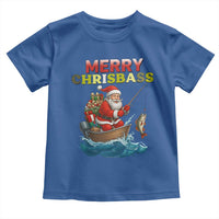 Santa Fishing Christmas Toddler T Shirt Funny Fisherman Merry Chrisbass Xmas - Wonder Print Shop
