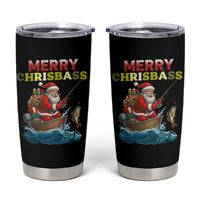 Santa Fishing Christmas Tumbler Cup Funny Fisherman Merry Chrisbass Xmas - Wonder Print Shop