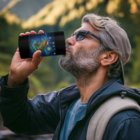 Bass Fish Christmas 4 in 1 Can Cooler Tumbler Starry Night Fishing Van Gogh - Wonder Print Shop