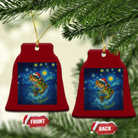 Bass Fish Xmas Ceramic Ornament Starry Night Fishing Van Gogh - Wonder Print Shop