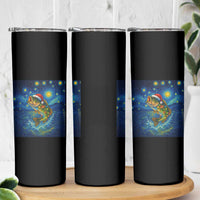 Bass Fish Christmas Skinny Tumbler Starry Night Fishing Van Gogh - Wonder Print Shop