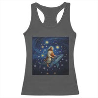 Jesus Christian Racerback Tank Top Stary Night Van Gogh Christmas - Wonder Print Shop