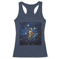Jesus Christian Racerback Tank Top Stary Night Van Gogh Christmas - Wonder Print Shop