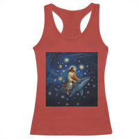 Jesus Christian Racerback Tank Top Stary Night Van Gogh Christmas - Wonder Print Shop