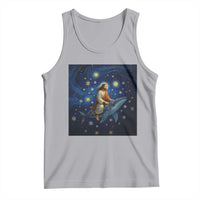 Jesus Christian Tank Top Stary Night Van Gogh Christmas - Wonder Print Shop