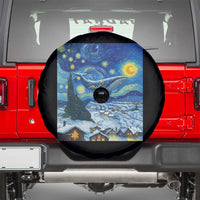 Whale Christmas Spare Tire Cover Stary Night Van Gogh Christmas - Wonder Print Shop