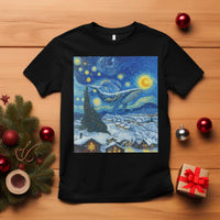 Whale Christmas T Shirt Stary Night Van Gogh Christmas - Wonder Print Shop