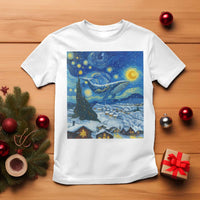 Whale Christmas T Shirt Stary Night Van Gogh Christmas - Wonder Print Shop