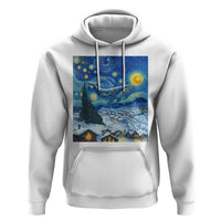 Whale Christmas Hoodie Stary Night Van Gogh Christmas - Wonder Print Shop