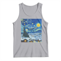 Whale Christmas Tank Top Stary Night Van Gogh Christmas - Wonder Print Shop