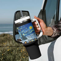 Whale Christmas Tumbler With Handle Stary Night Van Gogh Christmas - Wonder Print Shop