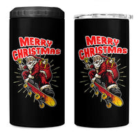 Santa Skateboarding Christmas 4 in 1 Can Cooler Tumbler Funny Skater Xmas - Wonder Print Shop