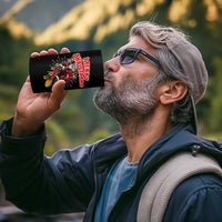 Santa Skateboarding Christmas 4 in 1 Can Cooler Tumbler Funny Skater Xmas - Wonder Print Shop