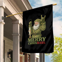 Funny Santa Camo Fishing Garden Flag Merry Chrisbass - Wonder Print Shop