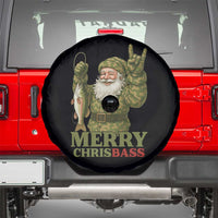 Funny Santa Camo Fishing Spare Tire Cover Merry Chrisbass - Wonder Print Shop