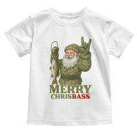 Funny Santa Camo Fishing Toddler T Shirt Merry Chrisbass - Wonder Print Shop