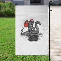 Funny Bigfoot Christmas Garden Flag Sasquatch Loch Ness Cryptid Xmas - Wonder Print Shop