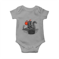 Funny Bigfoot Christmas Baby Onesie Sasquatch Loch Ness Cryptid Xmas - Wonder Print Shop