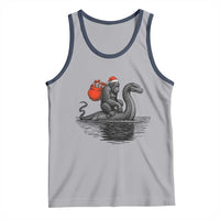 Funny Bigfoot Christmas Tank Top Sasquatch Loch Ness Cryptid Xmas - Wonder Print Shop