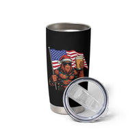 Bigfoot Beer Christmas Tumbler Cup Sasquatch American Flag Patriotic - Wonder Print Shop