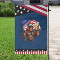 Bigfoot Beer Christmas Garden Flag Sasquatch American Flag Patriotic