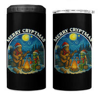 Funny Bigfoot Christmas 4 in 1 Can Cooler Tumbler Sasquatch Alien Merry Cryptmas - Wonder Print Shop