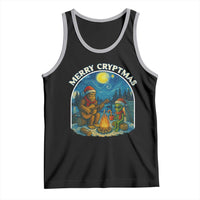 Funny Bigfoot Christmas Tank Top Sasquatch Alien Merry Cryptmas - Wonder Print Shop