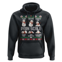Pain Scale Snowman Hoodie Funny ICU Nurse Christmas - Wonder Print Shop