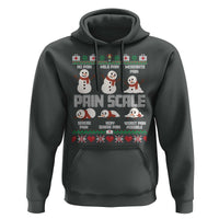 Pain Scale Snowman Hoodie Funny ICU Nurse Christmas - Wonder Print Shop