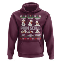 Pain Scale Snowman Hoodie Funny ICU Nurse Christmas - Wonder Print Shop