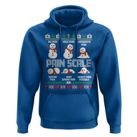 Pain Scale Snowman Hoodie Funny ICU Nurse Christmas - Wonder Print Shop