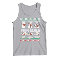 Pain Scale Snowman Tank Top Funny ICU Nurse Christmas - Wonder Print Shop