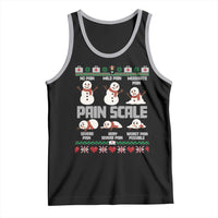 Pain Scale Snowman Tank Top Funny ICU Nurse Christmas - Wonder Print Shop