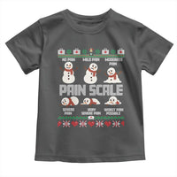 Pain Scale Snowman Toddler T Shirt Funny ICU Nurse Christmas - Wonder Print Shop