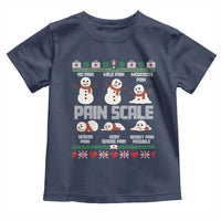 Pain Scale Snowman Toddler T Shirt Funny ICU Nurse Christmas - Wonder Print Shop