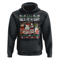 Silent Night Christmas Hoodie Funny ICU Nurse Xmas - Wonder Print Shop