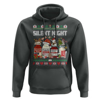 Silent Night Christmas Hoodie Funny ICU Nurse Xmas - Wonder Print Shop