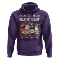 Silent Night Christmas Hoodie Funny ICU Nurse Xmas - Wonder Print Shop