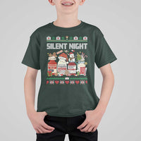 Silent Night Christmas T Shirt For Kid Funny ICU Nurse Xmas - Wonder Print Shop